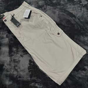 Men's "Buffalo David Bitton" Cargo Shorts (Beige) Size 34 NEW With TAGS